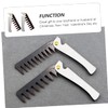 SAFIGLE 2Pcs Stainless Steel Folding Comb for Men Portable Wide