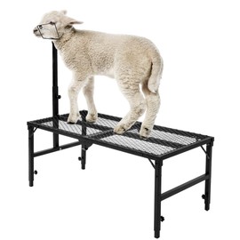 Nisorpa Goat Stand 51x23 Inch, Height Adjustable Sheep Stand for Shearing Trimming Milking, Max Load Capacity 550 LBS