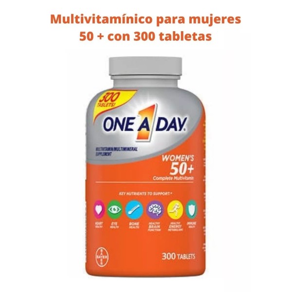 Bayer Multivitamínico One A Day para mujeres de más de 50 c/ 300 comprimidos