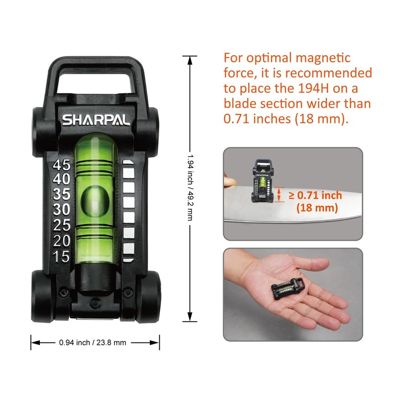 SHARPAL 194H Whetstone Knife Blade Sharpener Sharpening Stone Angle Guide,