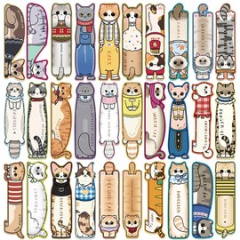 30 Pcs Cat Bookmarks Cute Cat Theme Paper Bookmarks for Adult Kids Unique Cat Book Markers for Students Teachers School Home Office Reading Book Lovers,30 Styles
