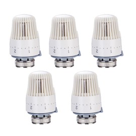 Thermostatic Radiator Head, Thermostatic Head TRV M30 x 1.5 Radiator Valve Replacement Head Thermostatic Radiator Valve Head for Home Office 5 Pieces