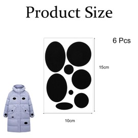 Niksultant 48 PCS,6 Sheets In Total Puffer Jacket Repair Patch Jacket Patches,Selfadhesive Repair Patches for Down Jacket,Washable Outwear Repair Patches For Puffer