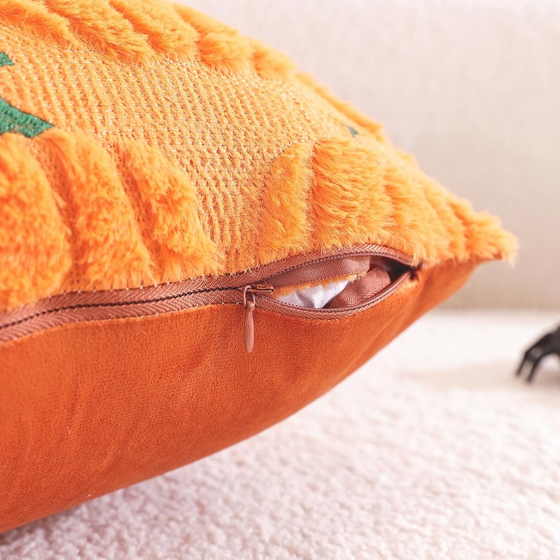 SKXKJian Fall Pumpkin Throw Pillow Covers 18x18 inch Set of