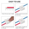 100PCS Push Quick Wire Cable Connector, 10A 220V 2 Pin