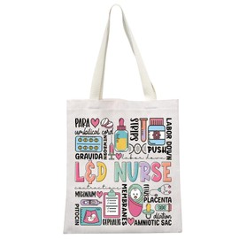 MEIKIUP Labor and Delivery Nurse Tote Bag Labor and Delivery Gift Nurse Life Shoulder Bag Nurse Appreciation Gift (CA L&D Nurse TB)