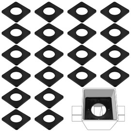 Chunful 20 Pcs Nylon Top Rail Tie Replacement for 5 x 5 in Sq Vinyl Fence Post Durable Support Prevent Bending Vinyl Top Rail Keeper Screw Alternative for Residential Outdoor Fencing