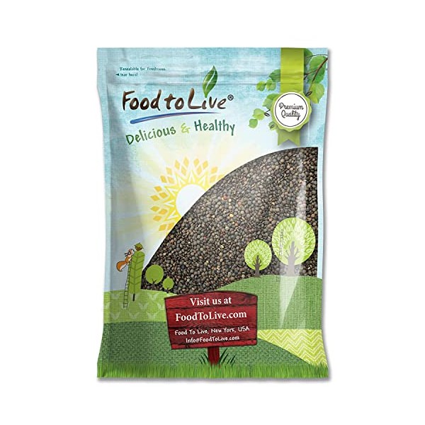 French Green Lentils, 10 Pounds – Non-GMO Verified, Whole Dry