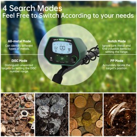 Housiwill Metal Detector, Metal Detector for Adults Professional with LCD Display, IP68 Waterproof Metal Detector, 4 Professional Mode with Higher Accuracy DSP Chip
