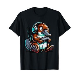 Platypus Shirt Kids Funny Platypus and Video Games Lover T-Shirt