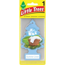 LITTLE TREES LITTLE TREES Car Air Freshener | Hanging Paper Tree for Home or Car | Summer Linen