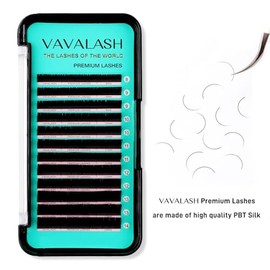 VAVALASH Eyelash Extensions 0.03 DD Curl 12mm Lash Extensions Supplies Individual Lashes Premium Silk Volume & Classic Lash Soft Matte Dark Professional Eyelashes Extension (0.03-DD-12mm)