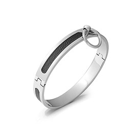 Mens-Shop24 Premium Stainless Steel Collar Choker with O-Ring, silver
