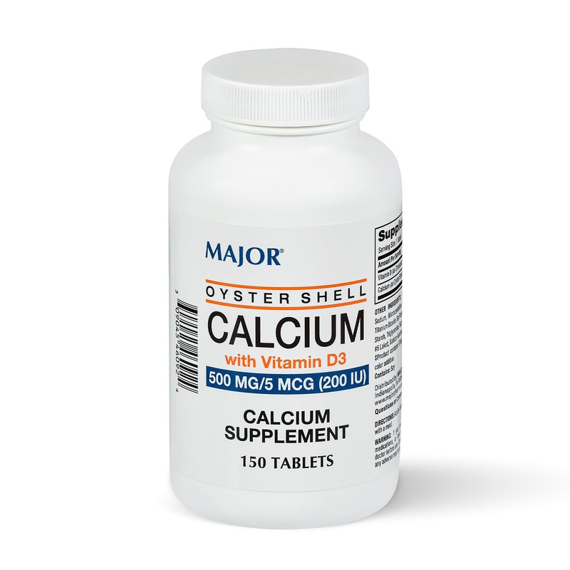 MAJOR Oyster Shell Calcium 500mg Tablets with Vitamin D3 200IU