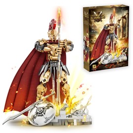 Astrevo Spartan Warrior Building Blocks Building Toy, 878 Pieces Vintage Knight Building Toy Set for Children 8+ Years Old Gifts for Boys Age 8 9 10 11 12 13