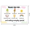 RUALOVE Cute Thank You Card For Teacher Dad Mom, Teacher