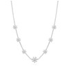 Philip Jones Silver Plated Multi Daisy Necklace