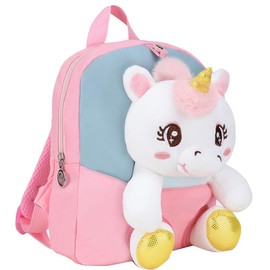 Sanilinwild Cute Kawaii Backpacks for Kid - Boy & Girl 3D Unicorn Toddler Toys. Mini Preschool Kindergarten Backpack. Cartoon Little Childrens backpack Kid Small BookBag（pink unicorn）