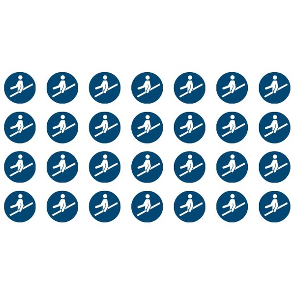 28 Stickers Handrail Use M012 – Diameter 5 cm –