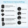 Hibbent All Metal CUPC Certified 8'' Rainfall Shower Head, Dual