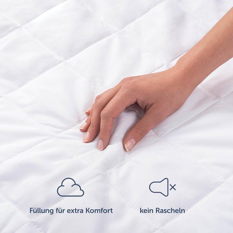 Mattress Protector Quilted Standard Adrian: 90 x 190 x 40