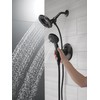 Delta 4-Setting In2ition 2-in-1 Dual Shower Head with HandHeld Spray,