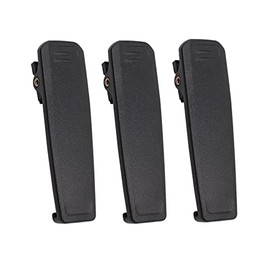 Replace MB-133 Belt Clip Compatible for ICOM Walkie Talkie IC-A16 IC-A16E IC-F1000/F2000 IC-F1100/F2100 IC-F3400/F4400 IC-F29SR Series BP-278 BP-279 BP-280 BP-283 BP-284 Battery Belt Clip 3PCS