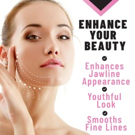 TOLEVITA V- Line Lifting Mask Double Chin | Chin, Comfortable Double Strap | Face Sculpting & Lifting Mask with Hydrogel and Vitamin E for Women & Men - 5 Pcs