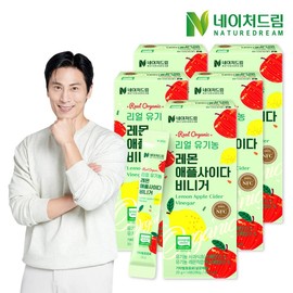 Nature Dream Organic Lemon Apple Sai Davinigger 20g x 14 Po 5 Box Lemon Aesabi / 네이처드림 유기농 레몬 애플사이다비니거 20g x 14포 5박스 레몬애사비