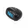 Sharp COMPACT DIGITAL ALARM CLOCK • BATTERY OPERATED Touch Activated