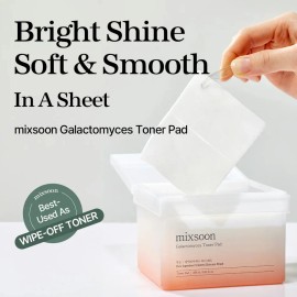 Mixsoon Galactomyces Almohadillas Facial Doble Textura 280ml Momento De Aplicación Día/noche Tipo De Piel Todo Tipo De Piel