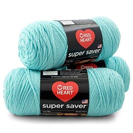 Red Heart Bulk Buy Super Saver Yarn (3-Pack) (Minty)