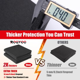 Fireproof Welding Blanket 40x40 Inch 1 Piece, 10mm Thick Heat Resistant Soldering Mat, UL and SGS Certified Insulation Pad for Plumbing, HVAC, Welding and Brazing