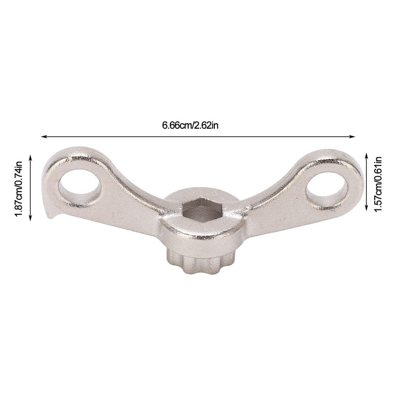 Agatige Bicycle Crank Removal Tool, 2-in-1 Crankset Crank Arm Dust