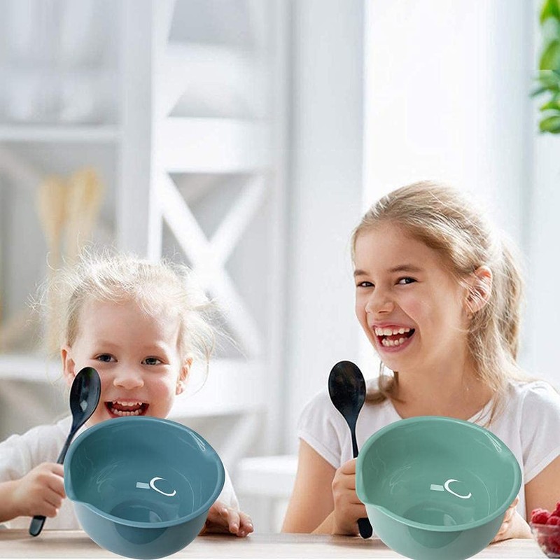 Enkomy 3pcs Mixing Bowls Multipurpose Plastic Mixing Bowl Salad Bowl