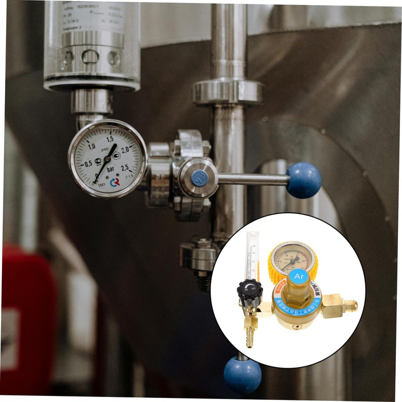ULTECHNOVO Argon Gas Regulator Pressure Gauge Anti-fall Design for Real