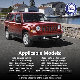 HAWK BROTHER Sway Bar Links, Replacement For Front Stabilizer Sway Bar End Link Kit Compatible With 2007-2017 Jeep Patriot, 2007-2017 Jeep Compass, 2007-2012 Dodge Caliber - K80258