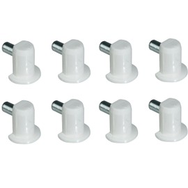 cyclingcolors 8x Shelf Support 5 mm Steel + Plastic Furniture Shelf Holder Shelf Support Board Holder Shelf Support Shelf Support