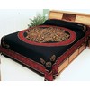 India Arts Beautiful Celtic Circular Knot Print Tapestry-Bedspread-Coverlet-Queen