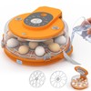 15 Egg Incubator with Side Water Refill, Auto Humidity Control,
