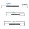 Anmas 10pcs M6 Furniture Joint Connector Bolt & Cap Nut