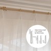 Artdix White Sheer Curtains 84 Inches Long 2 Panels Set,