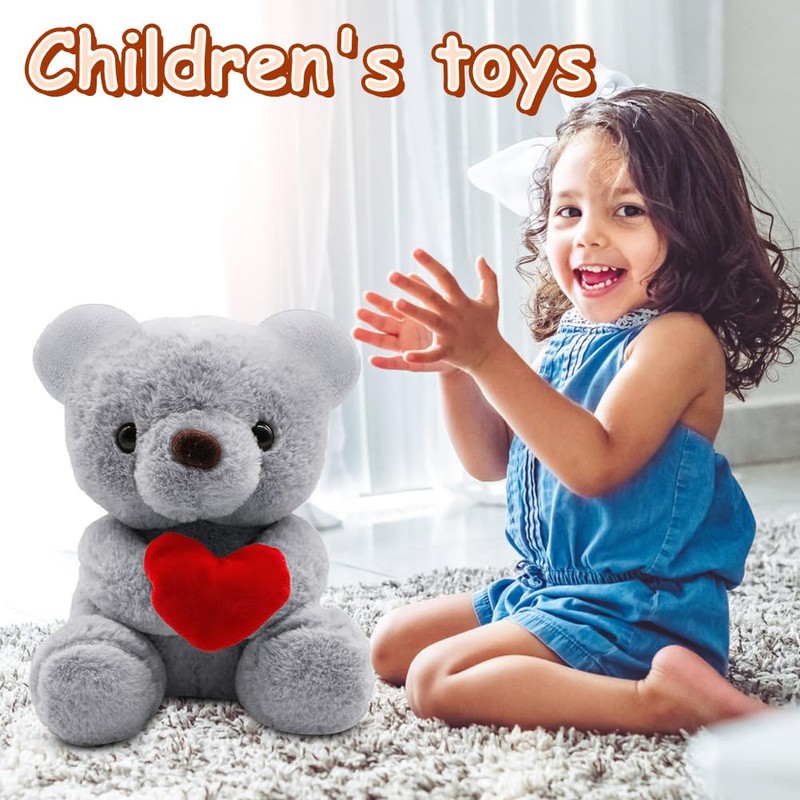 Fouvin Teddy Bear (Love + Grey)