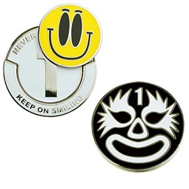 LITE Golf Marker Dual Marker X-652 Maskman x Smile (180) Golf Marker
