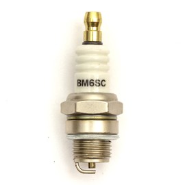 PetrolScooter Spark Plug BM6A Fits Garden Grass Trimmer, Compatible with Lawn Mower, Copper Core, 1 Each