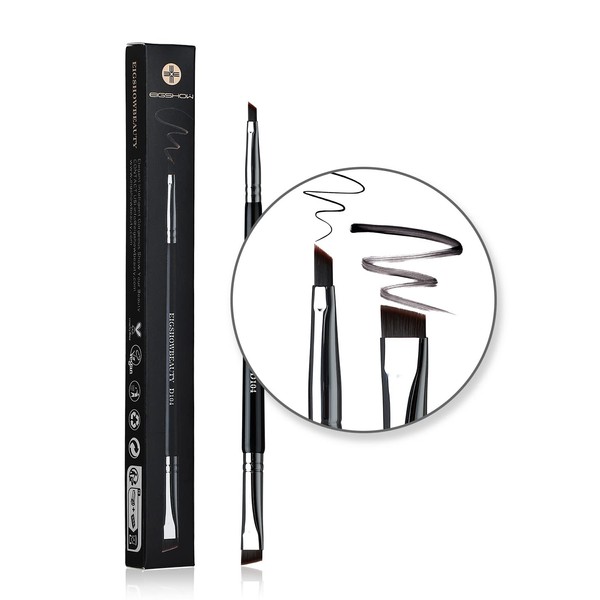 EIGSHOW 2-in-1 Eyebrow Brush & Eyeliner Brush Professional Double End