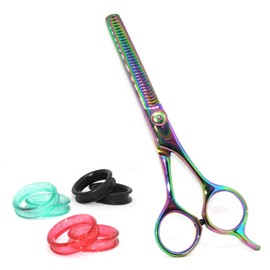 Élan Bare Professional Hair Thinning Scissors, Japanese J2 Stainless Steel, Ergonomic Design with Finger Rest, Adjustable Tension, Silent Operation