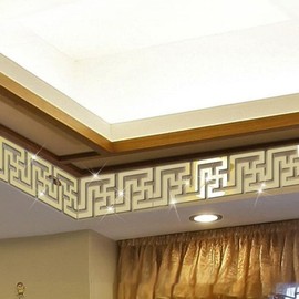 30PCS/lot DIY Mirror Stickers Art Mirror Wall Sticker Acrylic Home Decor for Livingroom Bathroom Sitting Room