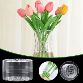 2PCS Spiral Ikebana Stem Holder, Spiral Transparent Flower Arrangement Holder, Spiral Stem Holder for Vases, Bouquet Twister for Flower Arrangements, Transparent Flower Arrangement Holder