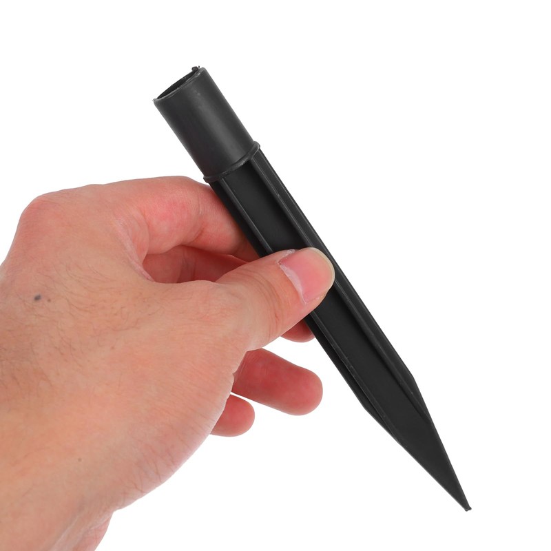 Luxshiny 10pcs Plastic Ground Stakes Lamps Reinforced Ground Spikes Stakes